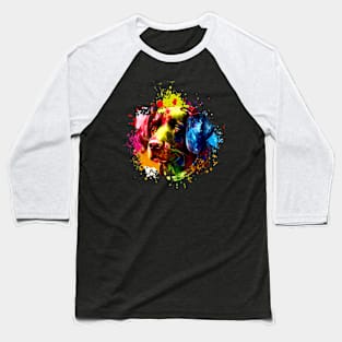 Golden watercolor Baseball T-Shirt